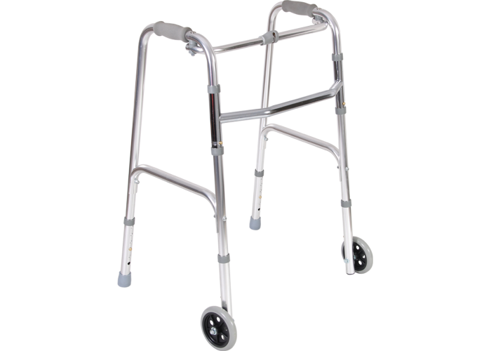 Chodítko čtyřbodové skládací s předními kolečky 90-1060GW