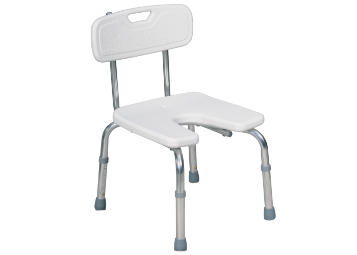 Sedačka do sprchy ALU 90-1068A s opěradlem