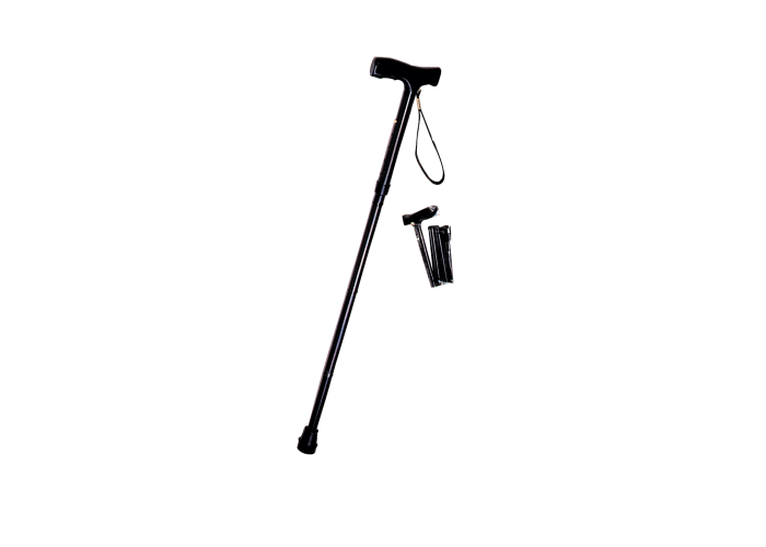 Hůl vycházková skládací černá